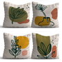 Aberto Design Juego de Fundas de Cojín Multicolor (4 Piezas) 43 x 43 cm